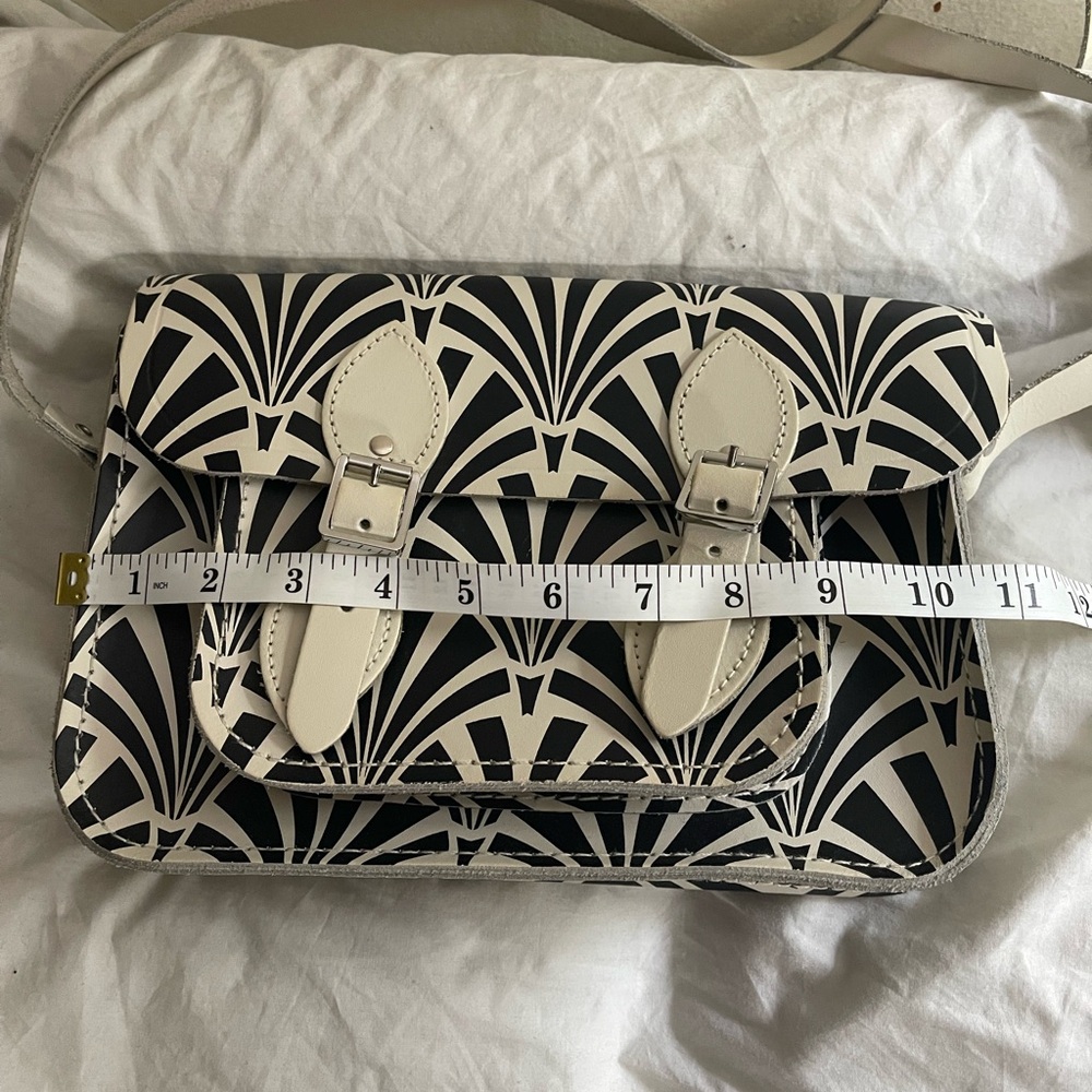 The Cambridge Satchel Company White and Black Patterned Women's Crossbody Bag - Picture 7 of 10